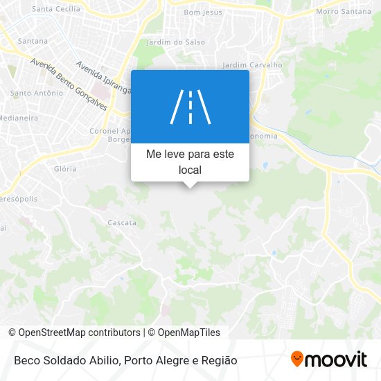 Beco Soldado Abilio mapa
