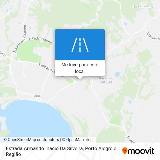 Estrada Armando Inácio Da Silveira mapa