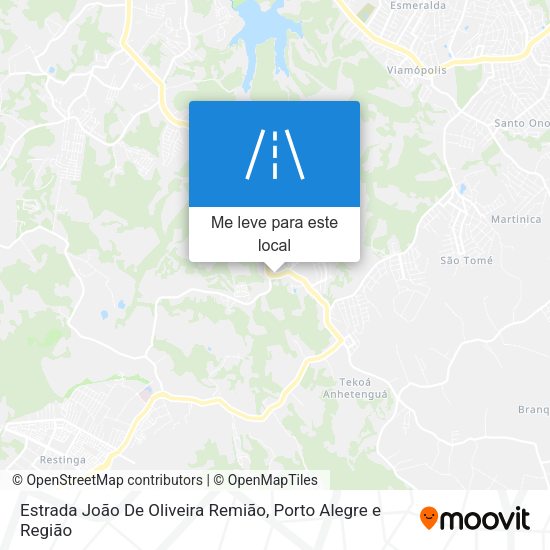 Estrada João De Oliveira Remião mapa