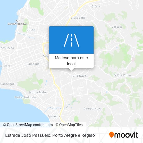 Estrada João Passuelo mapa