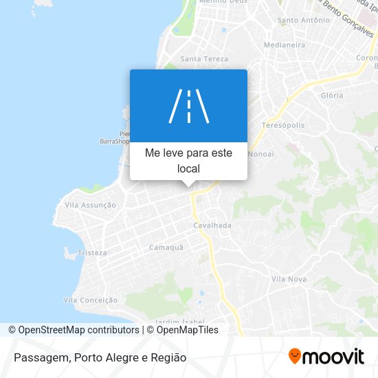 Passagem mapa