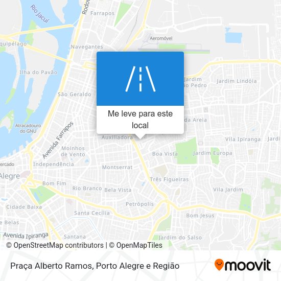 Praça Alberto Ramos mapa