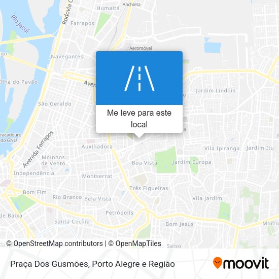 Praça Dos Gusmões mapa