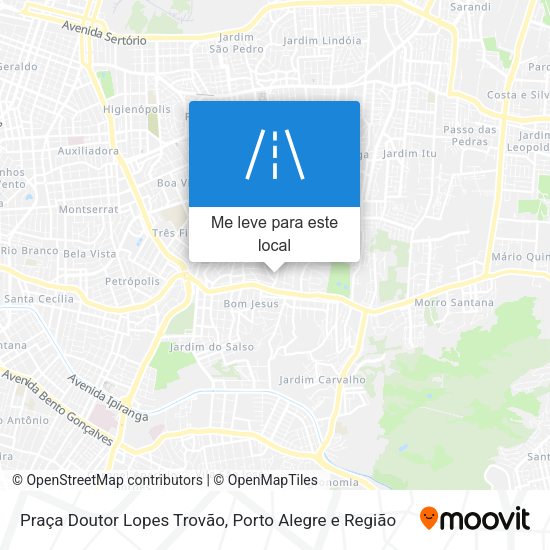 Praça Doutor Lopes Trovão mapa