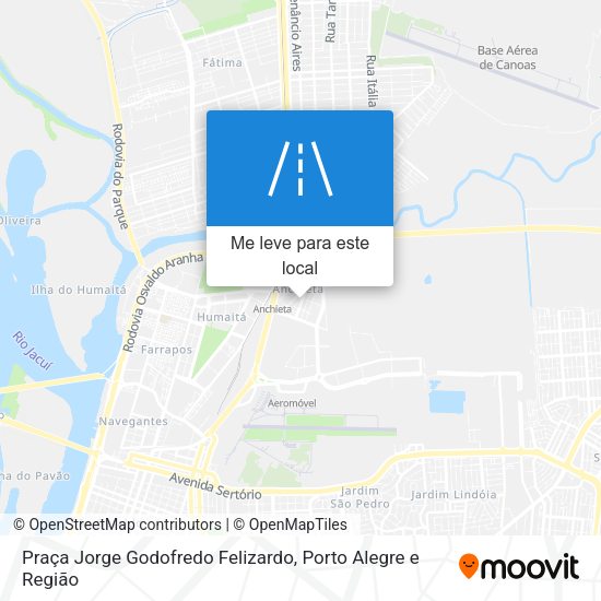 Praça Jorge Godofredo Felizardo mapa
