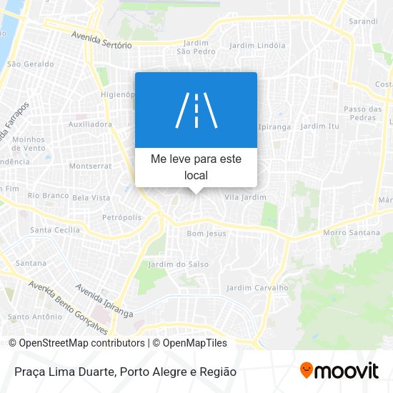 Praça Lima Duarte mapa