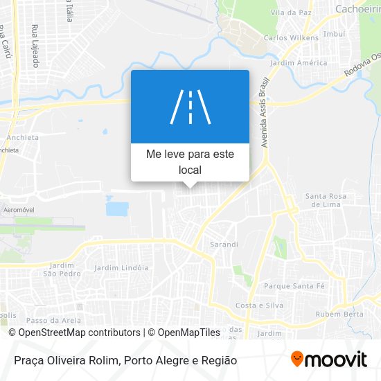 Praça Oliveira Rolim mapa