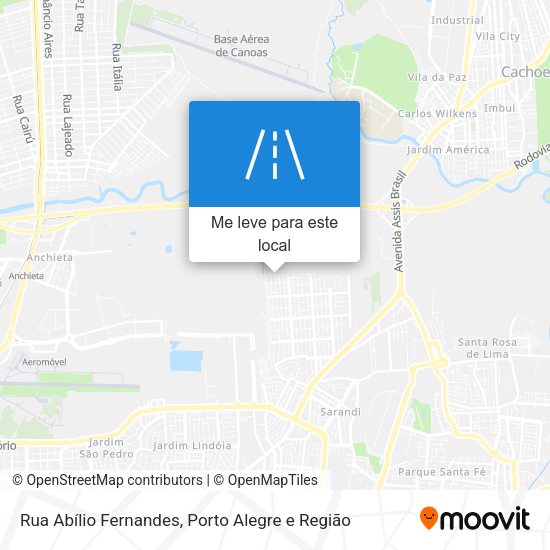 Rua Abílio Fernandes mapa