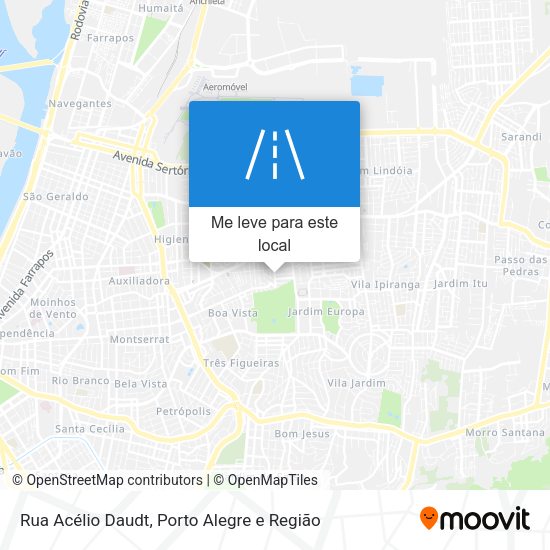 Rua Acélio Daudt mapa