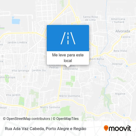 Rua Ada Vaz Cabeda mapa