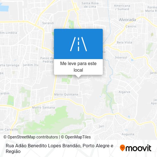 Rua Adão Benedito Lopes Brandão mapa