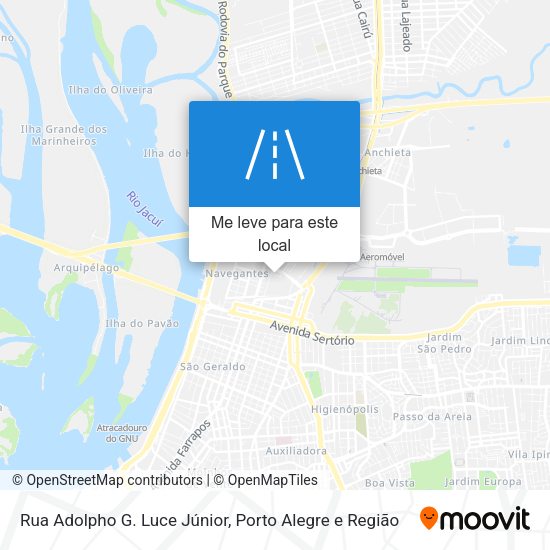 Rua Adolpho G. Luce Júnior mapa