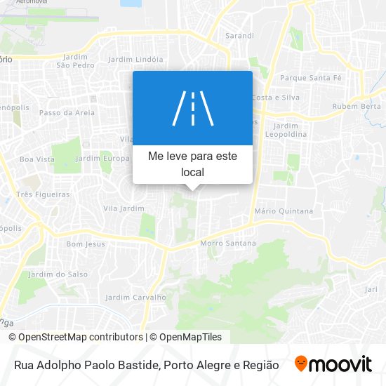 Rua Adolpho Paolo Bastide mapa