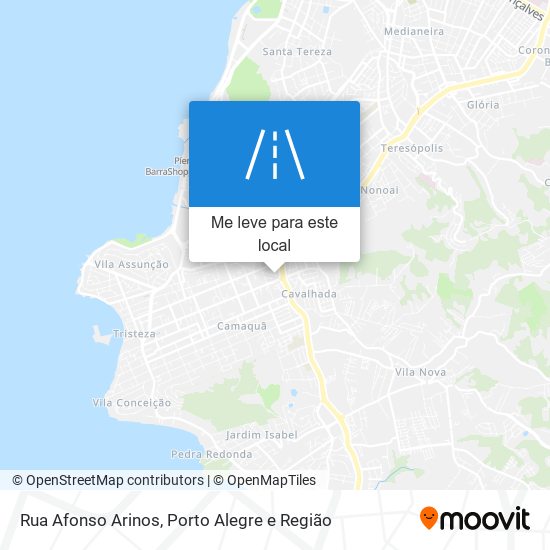 Rua Afonso Arinos mapa