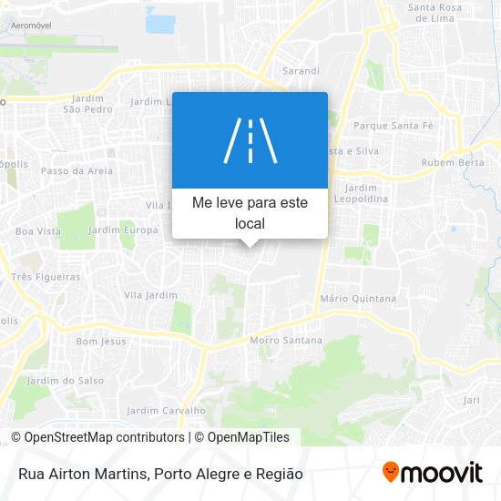 Rua Airton Martins mapa