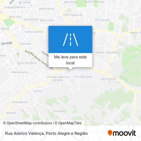 Rua Alarico Valença mapa