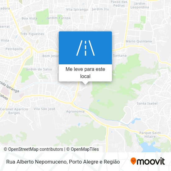 Rua Alberto Nepomuceno mapa