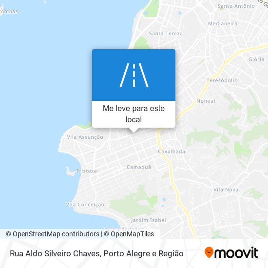 Rua Aldo Silveiro Chaves mapa