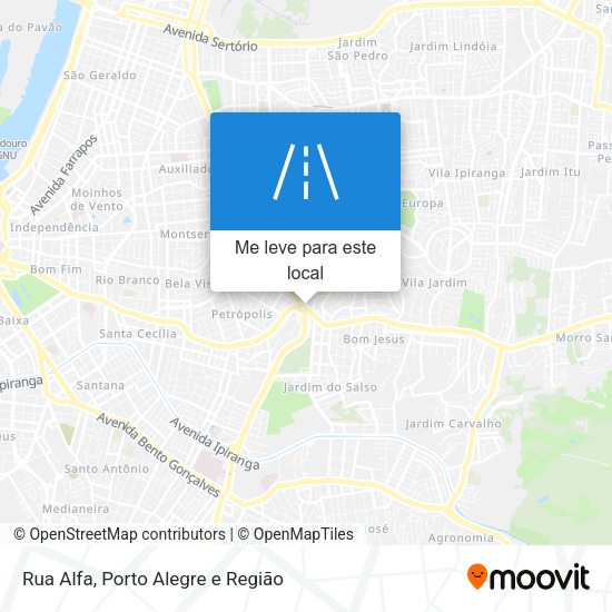 Rua Alfa mapa