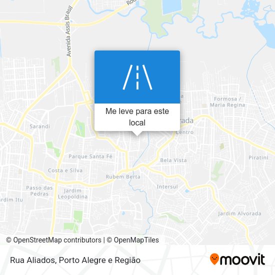 Rua Aliados mapa