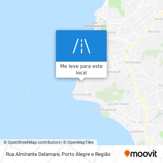 Rua Almirante Delamare mapa