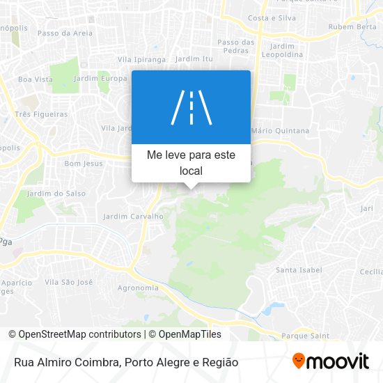 Rua Almiro Coimbra mapa