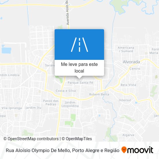 Rua Aloísio Olympio De Mello mapa