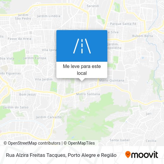 Rua Alzira Freitas Tacques mapa