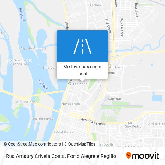 Rua Amaury Crivela Costa mapa