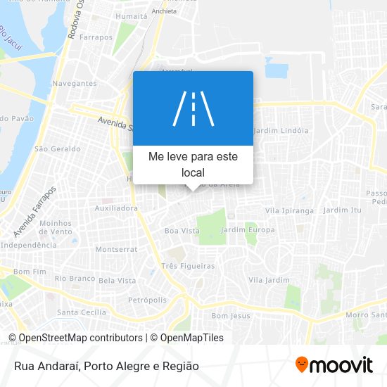Rua Andaraí mapa