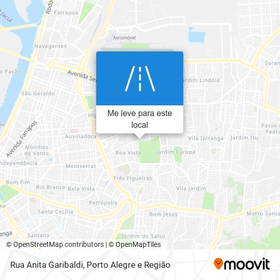 Rua Anita Garibaldi mapa