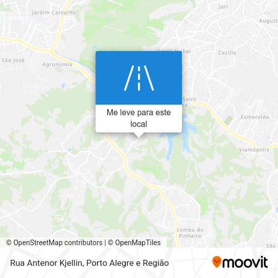 Rua Antenor Kjellin mapa