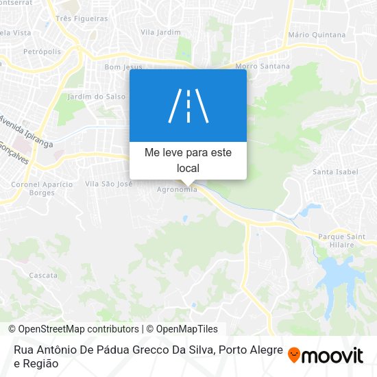 Rua Antônio De Pádua Grecco Da Silva mapa