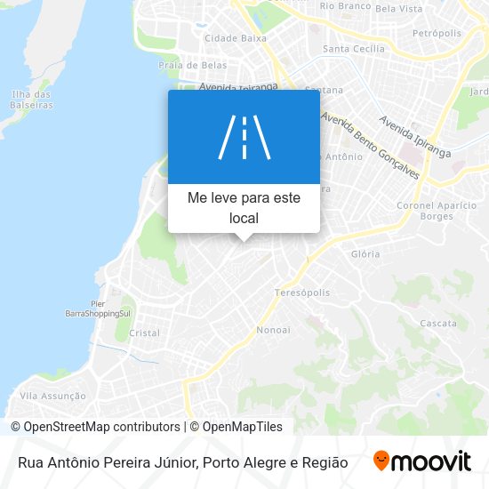 Rua Antônio Pereira Júnior mapa