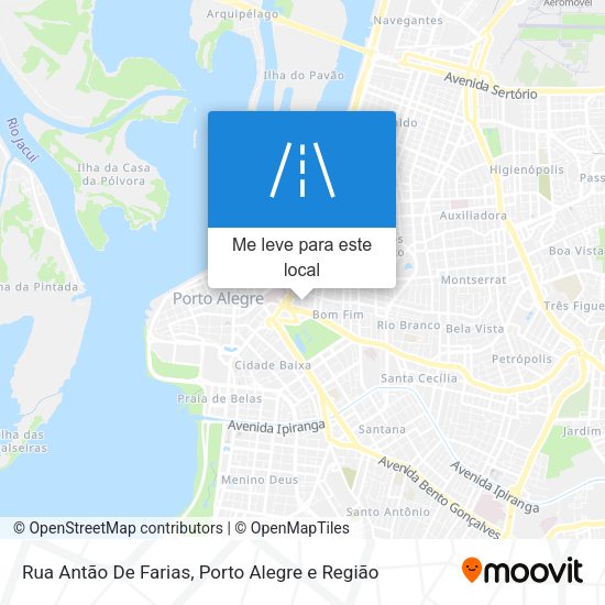 Rua Antão De Farias mapa