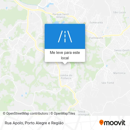 Rua Apolo mapa