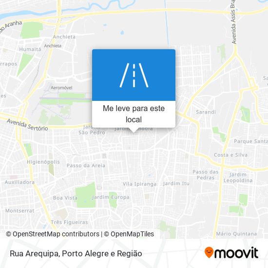 Rua Arequipa mapa