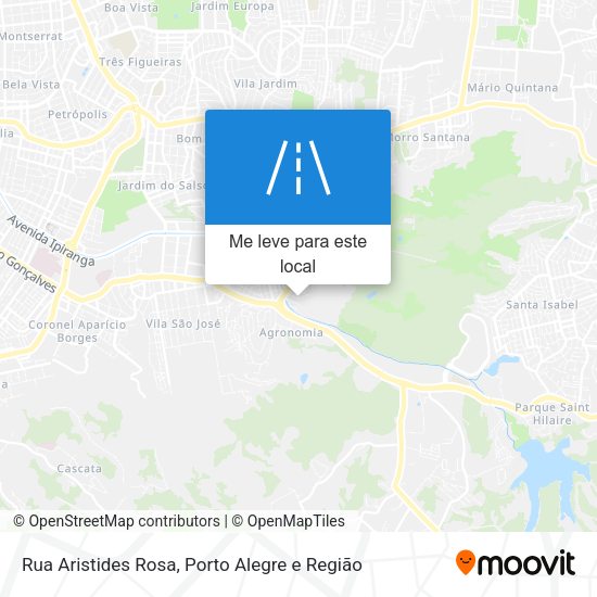 Rua Aristides Rosa mapa