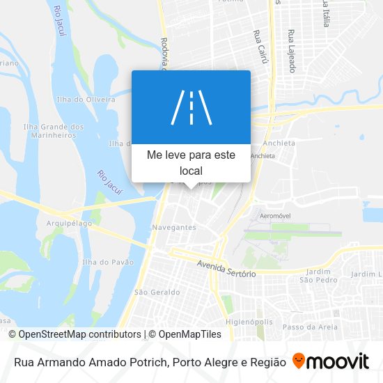 Rua Armando Amado Potrich mapa