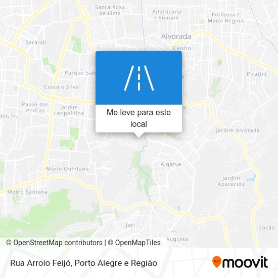 Rua Arroio Feijó mapa