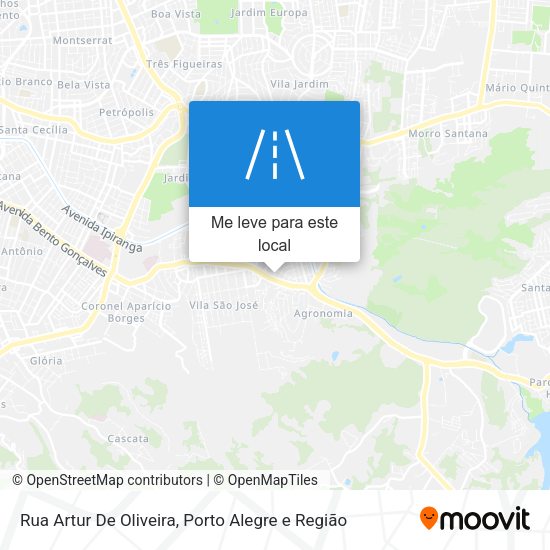 Rua Artur De Oliveira mapa