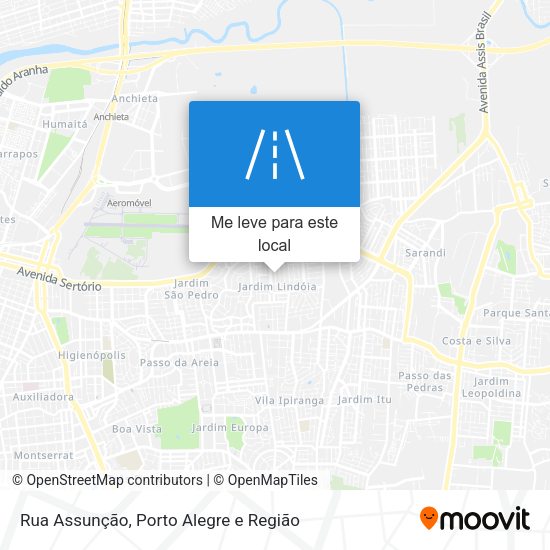 Rua Assunção mapa