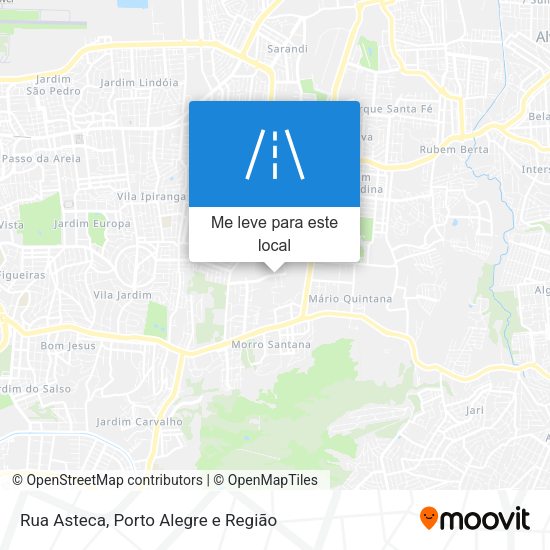 Rua Asteca mapa