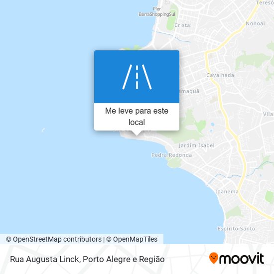 Rua Augusta Linck mapa