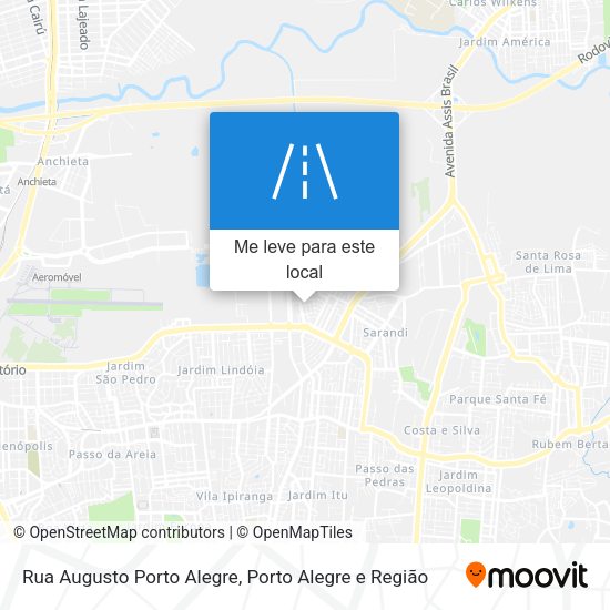 Rua Augusto Porto Alegre mapa