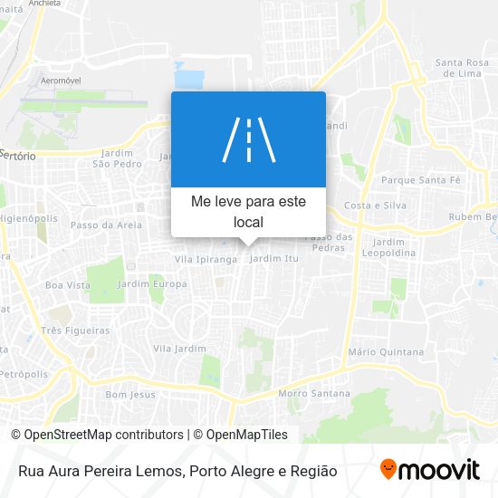 Rua Aura Pereira Lemos mapa