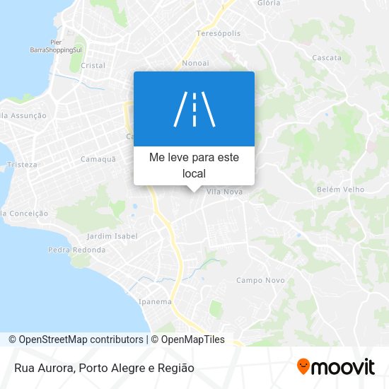 Rua Aurora mapa