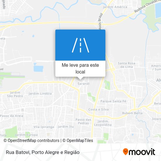 Rua Batovi mapa