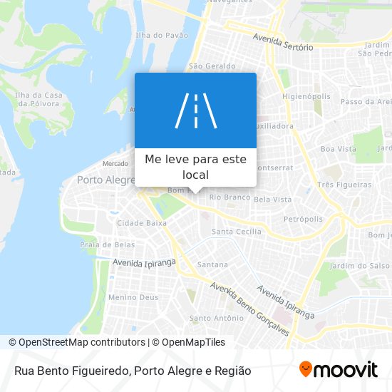 Rua Bento Figueiredo mapa