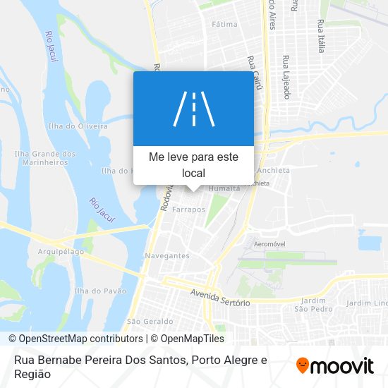 Rua Bernabe Pereira Dos Santos mapa